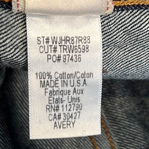 🌸 True Religion Avery Distressed Button Fly Jeans Size 25/35 Long USA - Picture 7 of 12
